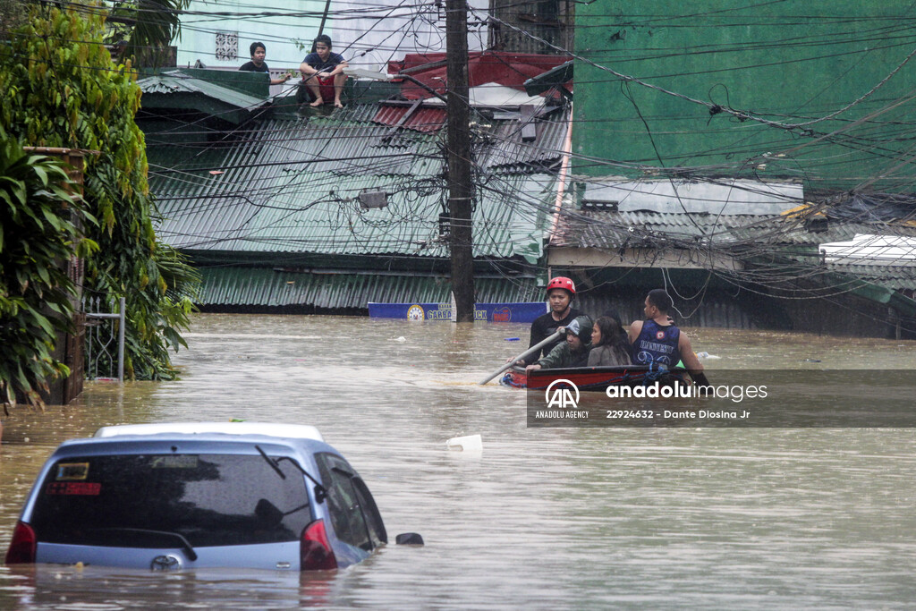 Rizal deluged by Typhoon Vamco in Philippines