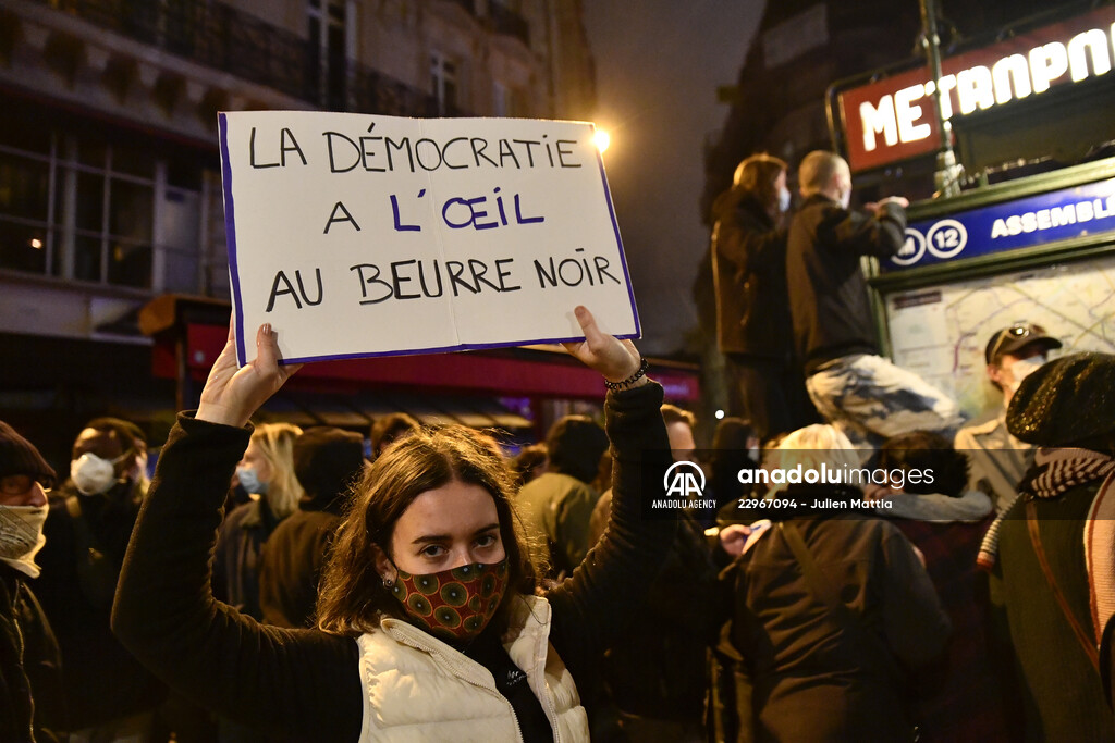 Global Security Bill Protests in France