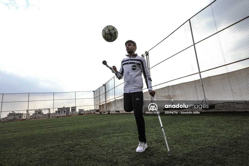 Syrian amputee football player making his dreams come true