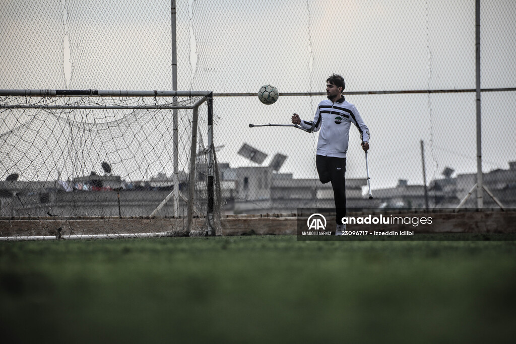 Syrian amputee football player making his dreams come true