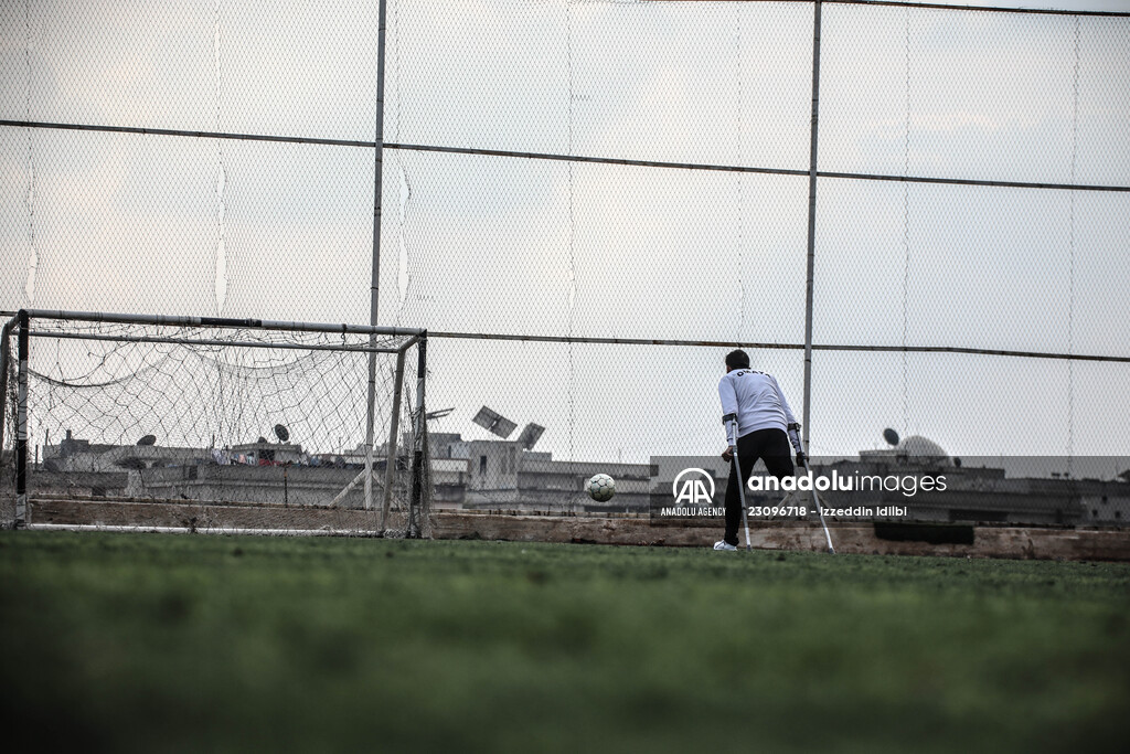 Syrian amputee football player making his dreams come true