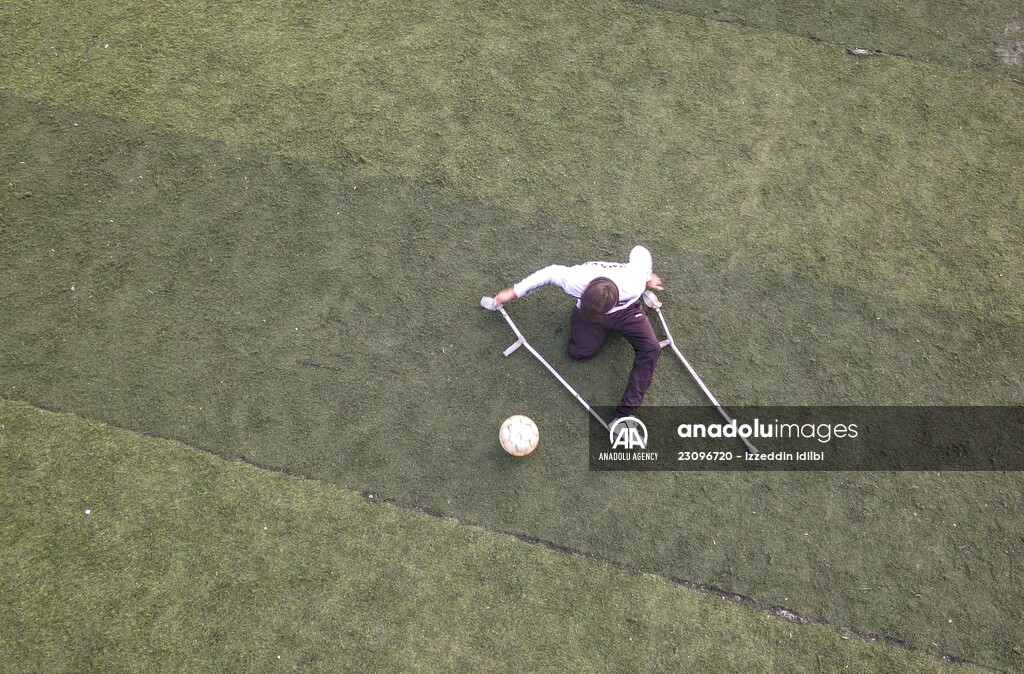 Syrian amputee football player making his dreams come true