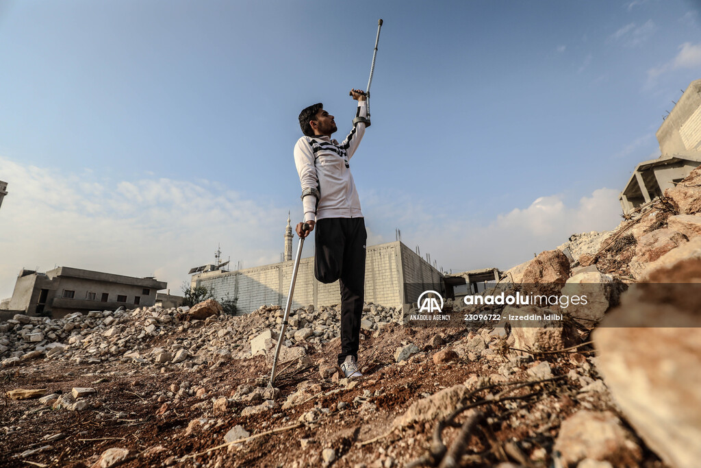 Syrian amputee football player making his dreams come true