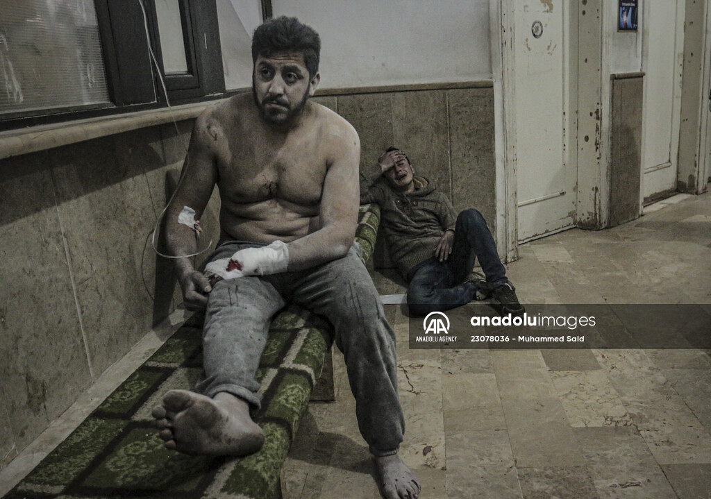Assad regime attack on residential area