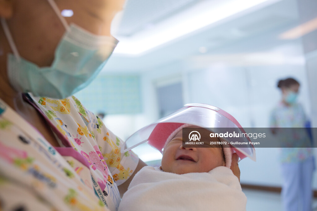 Face shields for the babies