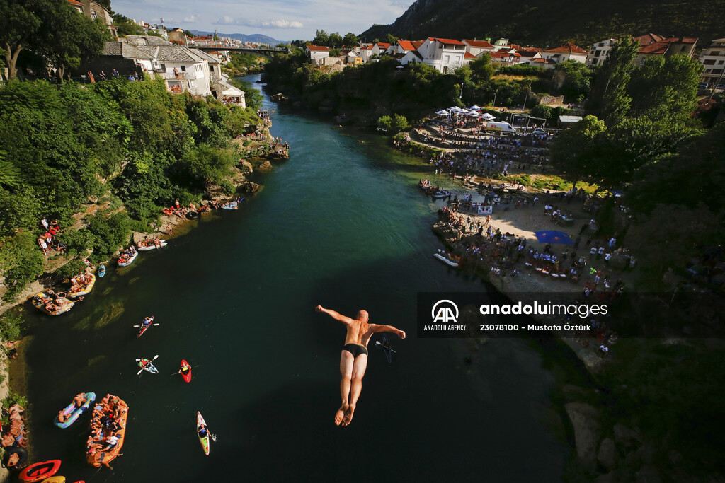 Traditional Mostar Bridge Diving competition
