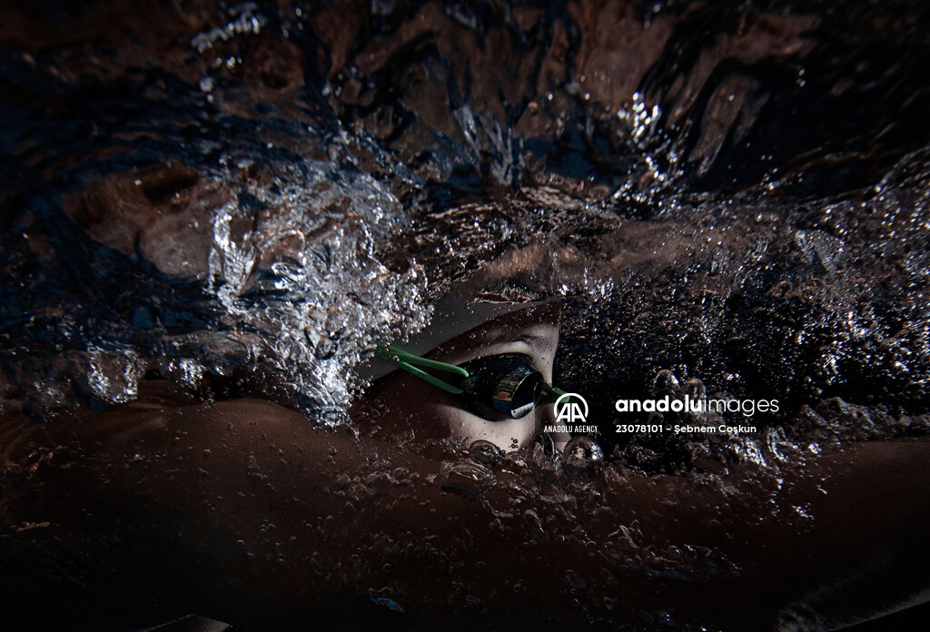 Turkish national swimmer Nil Sahin