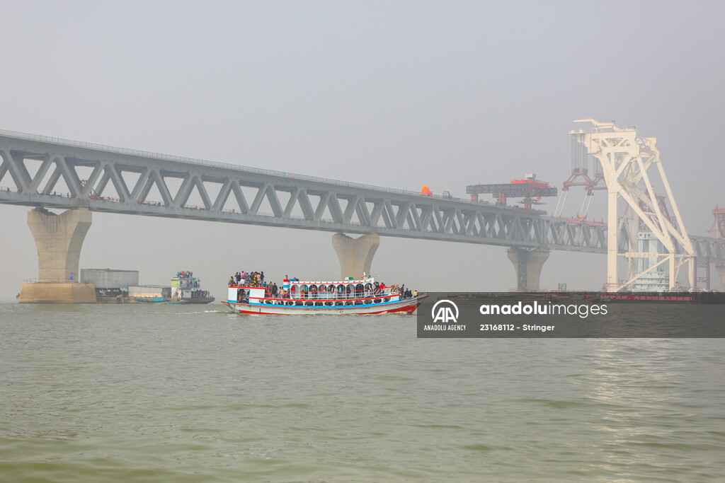 The Padma Bridge construction