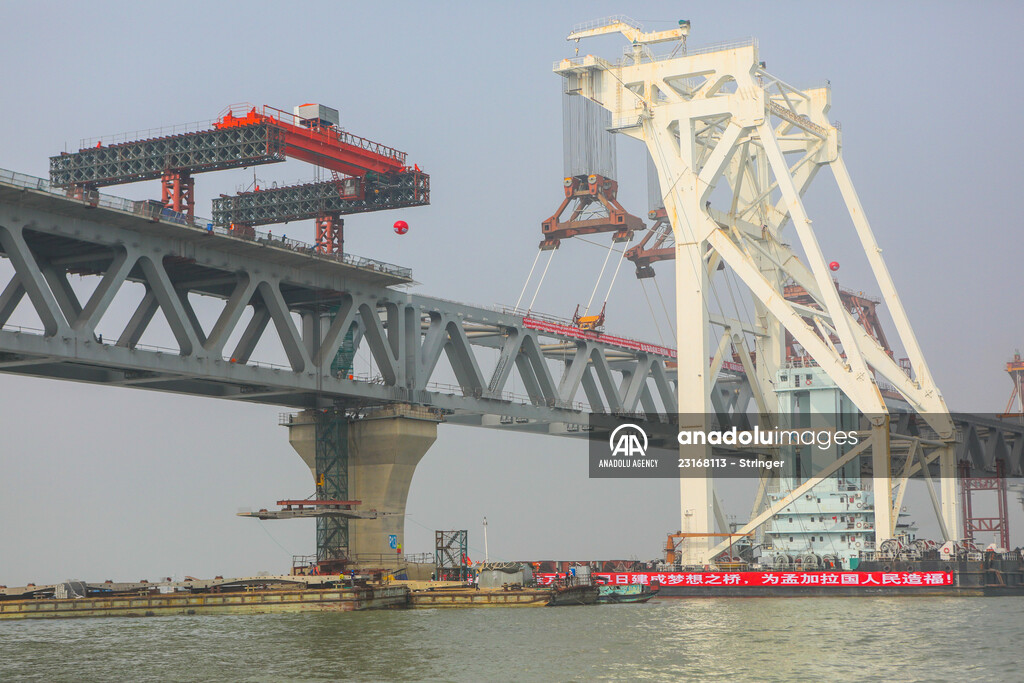 The Padma Bridge construction