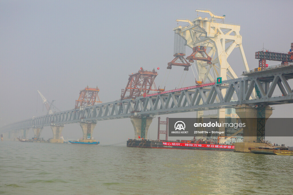 The Padma Bridge construction