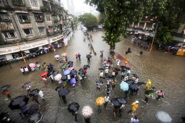 Heavy rain in Mumbai