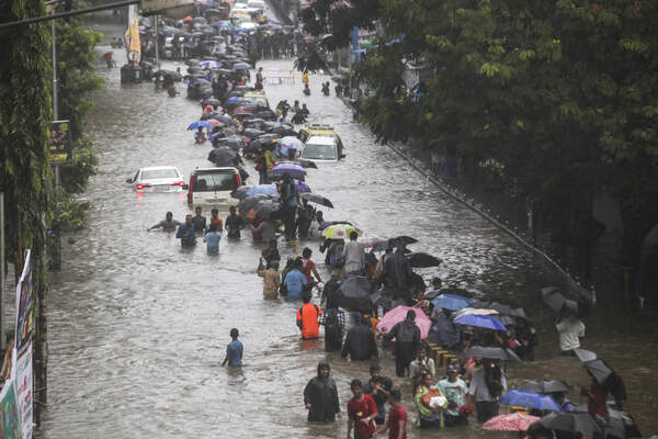 Heavy rain in Mumbai