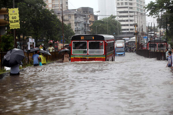 Heavy rain in Mumbai