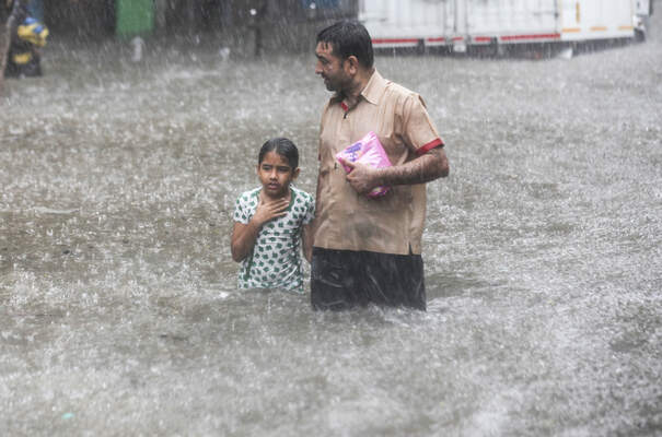 Heavy rain in Mumbai