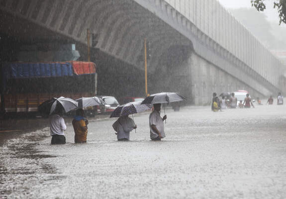 Heavy rain in Mumbai