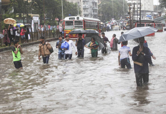 Heavy rain in Mumbai