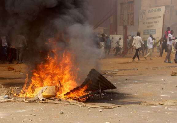 Protest against government's budget law in Niger