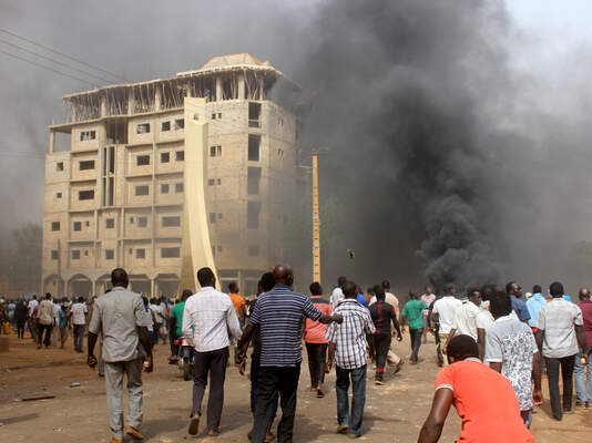 Protest against government's budget law in Niger