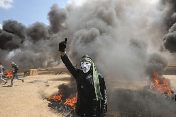 Protest at Gaza-Israel border