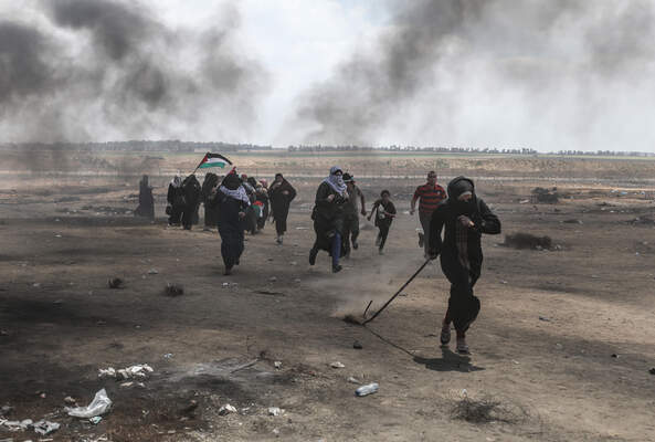 Protest at Gaza-Israel border