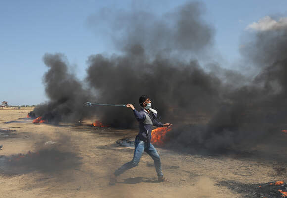 Protest at Gaza-Israel border