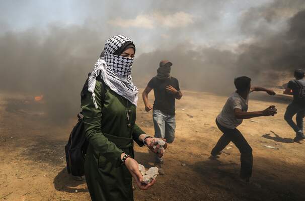 Protest at Gaza-Israel border