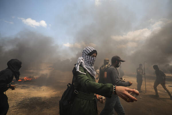 Protest at Gaza-Israel border