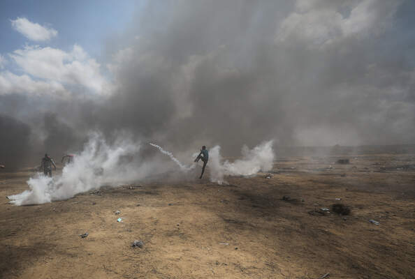 Protest at Gaza-Israel border