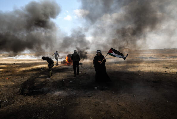 Protest at Gaza-Israel border