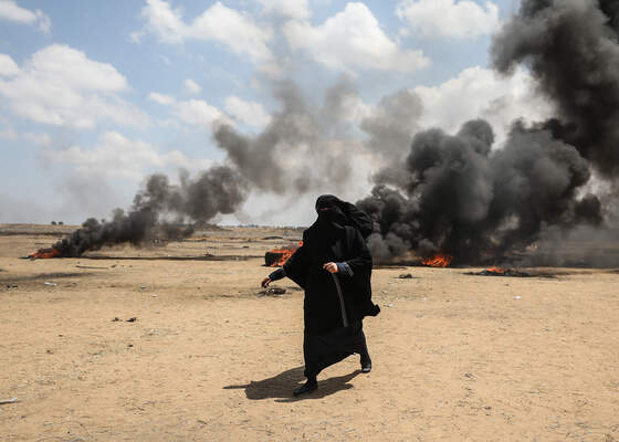 Protest at Gaza-Israel border