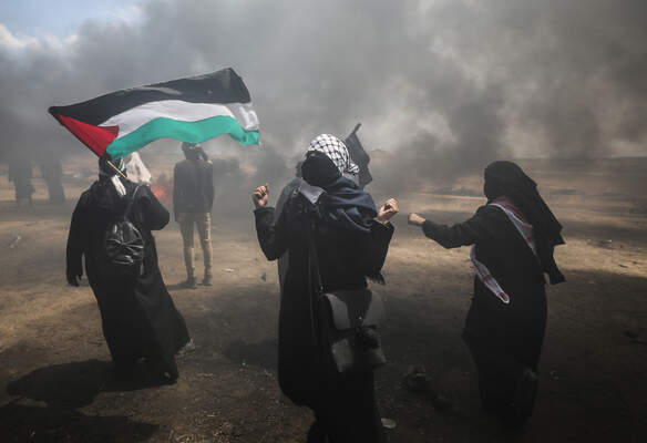 Protest at Gaza-Israel border