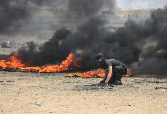 Protest at Gaza-Israel border