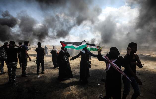 Protest at Gaza-Israel border