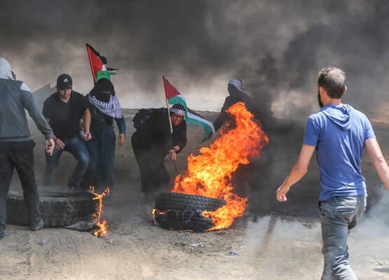 Protest at Gaza-Israel border