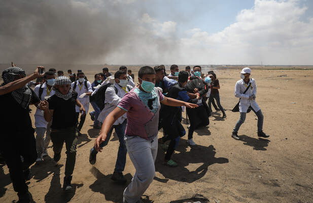 Protest at Gaza-Israel border