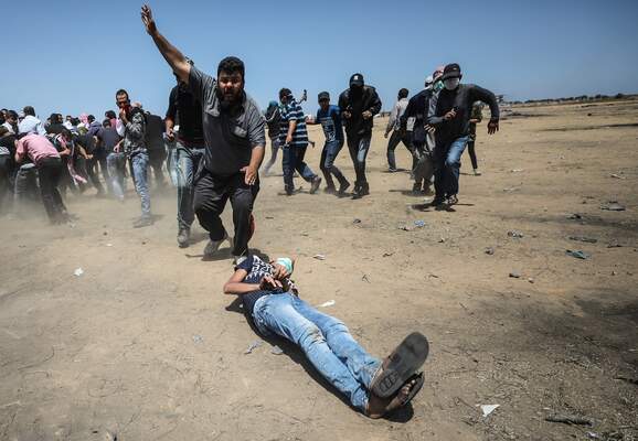 Protest at Gaza-Israel border