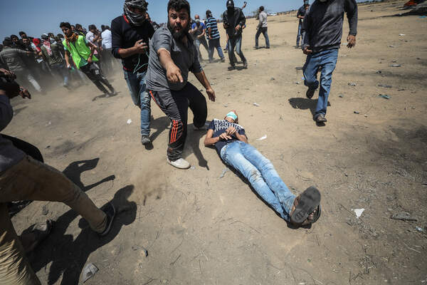 Protest at Gaza-Israel border