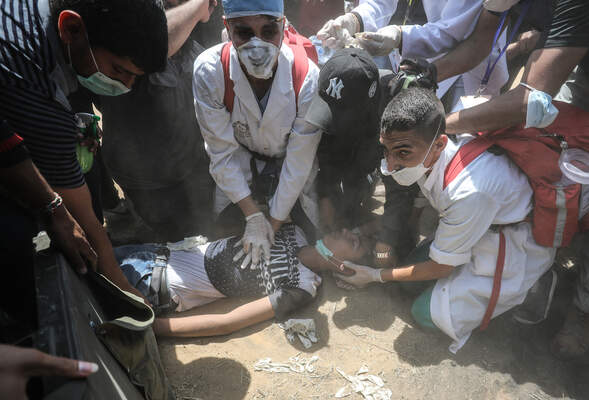 Protest at Gaza-Israel border