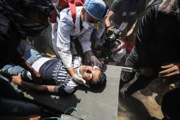 Protest at Gaza-Israel border