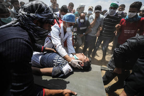 Protest at Gaza-Israel border