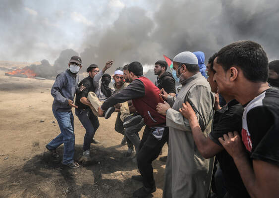 Protest at Gaza-Israel border