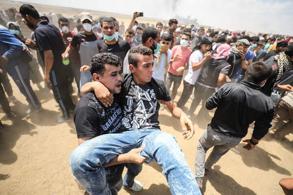 Protest at Gaza-Israel border