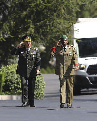 Burundi's army Chief of Staff Prime Niyongabo in Ankara