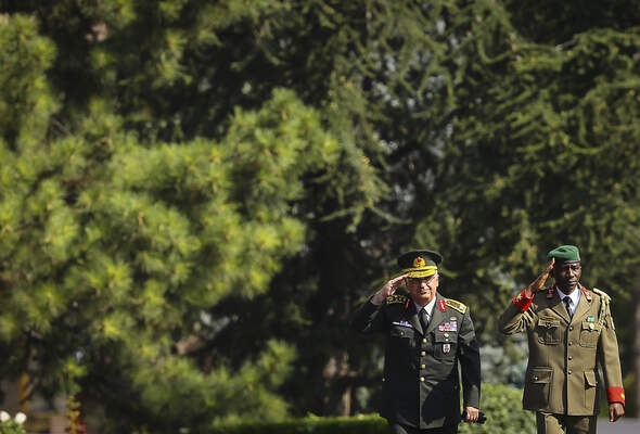 Burundi's army Chief of Staff Prime Niyongabo in Ankara