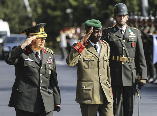 Burundi's army Chief of Staff Prime Niyongabo in Ankara