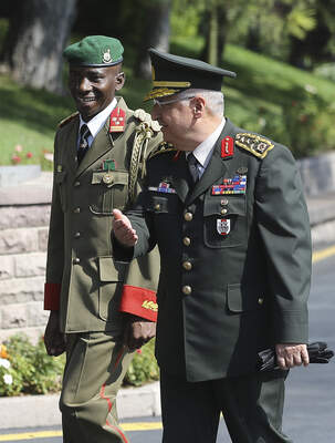 Burundi's army Chief of Staff Prime Niyongabo in Ankara