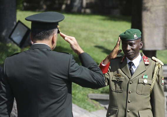 Burundi's army Chief of Staff Prime Niyongabo in Ankara