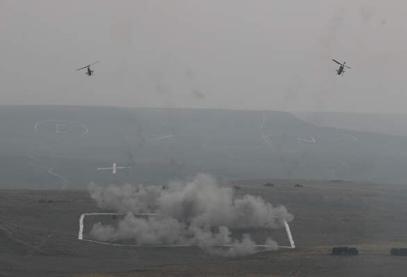 Turkish Army's military drill in Ankara