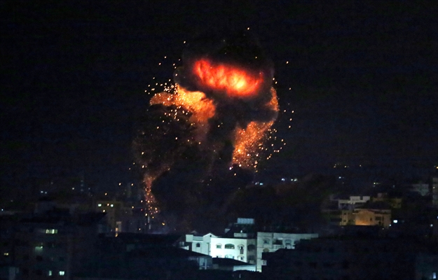 Israel strikes Hamas positions across blockaded Gaza