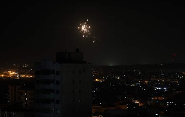 Airstrikes over Gaza Strip
